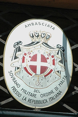 The embassy of the Sovereign Military Order of Malta (SMOM) in Italy.