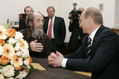 Solzhenitsyn with Putin
